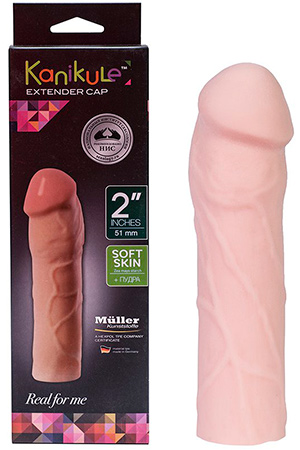 Телесная насадка-удлинитель Kanikule Extender Cap 2 KL-7012-01 (20,3 см)