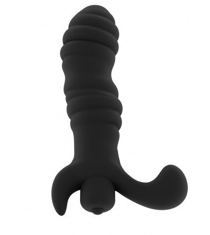 Чёрный вибромассажёр простаты Shots Media BV SONO No.26 SON026BLK (11,3 см)