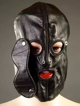 Чёрный шлем на голову с шорами Подиум Р81