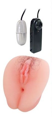 Телесная вибровагина Bior toys Erowoman-Eroman EE-10163