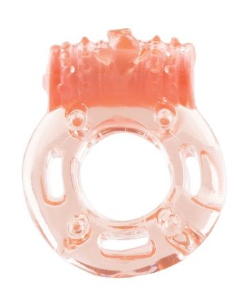 Толстое виброкольцо персикового цвета Screaming O O Plus SOP-110