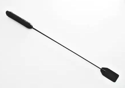 Чёрный стек со шлепком и ручкой-фаллосом Sitabella 6033-1 (62 см)