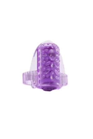 Фиолетовое стимулирующее кольцо с вибрацией на язык X-TOY Tongus XT10351-12