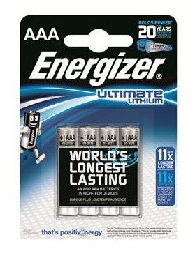 Батарейки Energizer Ultimate Lithium L92 AAA B 639171 (тип AAA, 4 шт)