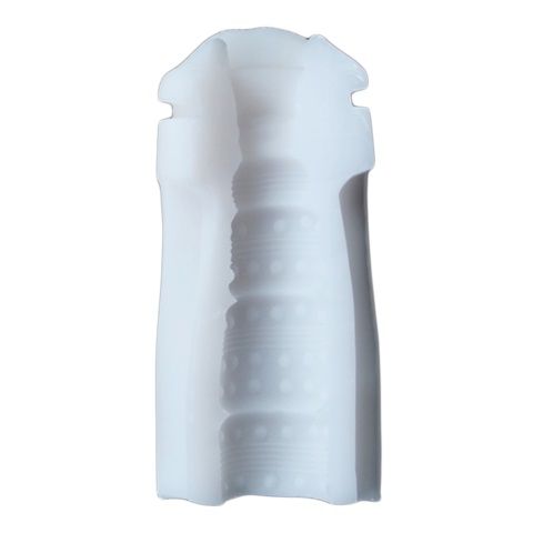 Мастурбатор-ротик в бело-зелёном цвете Topco Sales Vulcan Love Skin Masturbator Wet Mouth 1600136