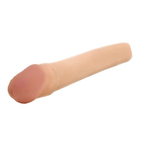 Вибронасадка-удлиннитель Topco Sales CyberSkin 2 inch Xtra Thick Vibrating Transformer Penis Extension Light 1008534 (20 см)