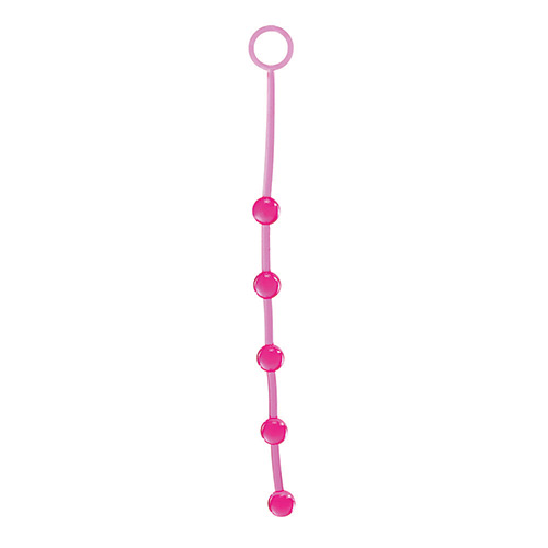 Розовая анальная цепочка с 5 шариками Toyz4lovers JAMMY JELLY ANAL 5 BEADS PINK T4L-00700725 (38 см)