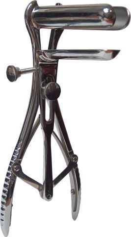 Серебристый тройной анальный расширитель Mister B Triple Anal Speculum MB740705 (9,5 см)