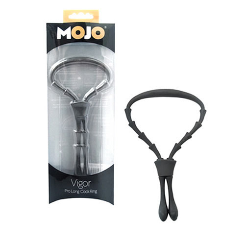 Чёрное эрекционное кольцо-лассо Seven Creations Mojo Vigor N005B1F099B1