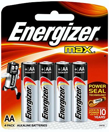 Батарейки Energizer MAX E91/AA 1,5V E300157103P (тип AA, 4 шт)