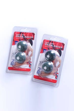 Чёрные вагинальные шарики из оникса Sitabella 8006-1