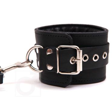 Чёрные кожаные наручи Подиум Р21