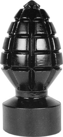 Чёрная анальная пробка в виде боеголовки Mister B All Black Andreas Dildo MB775133 (14,5 см)