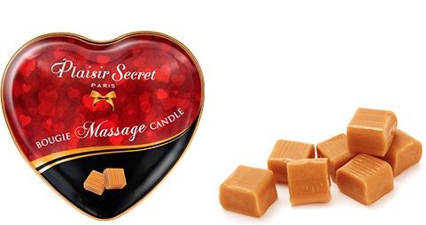 Массажная свеча с ароматом карамели Plaisir Secret Bougie Massage Candle 826068