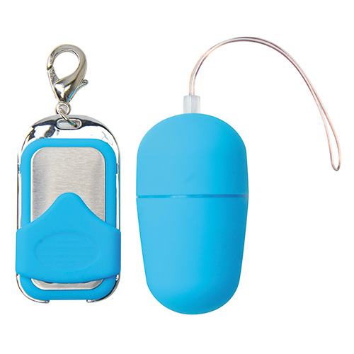 Голубое виброяичко с пультом ДУ Toyz4lovers VIBRATING EGG PLEASURE SHIVER MEDIUM T4L-00801005