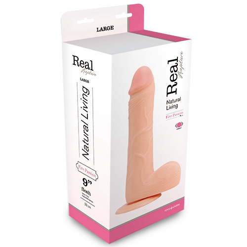 Вибратор на присоске телесного цвета Toyz4lovers REALISTIC VIBRATOR REAL RAPTURE FLESH T4L-00903015