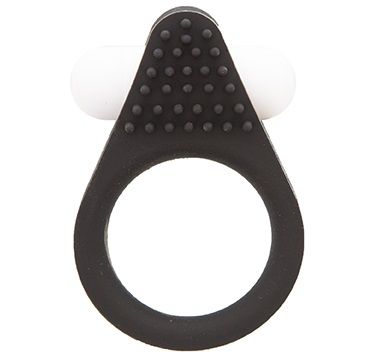Чёрное эрекционное кольцо Dream Toys LIT-UP SILICONE STIMU RING 1 BLACK 21154