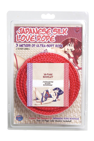 Красная веревка для фиксации Japanese Silk Love Rope - 3 м. Topco Sales 1014416