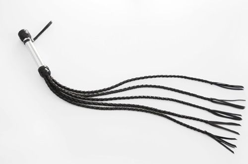 Чёрная пятихвостая плеть Sitabella 4021-1 (70 см)