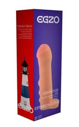 Удлиняющая насадка телесного цвета с подхватом EGZO LIGHTHOUSE ES001 (15 см)