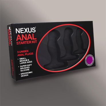 Набор из 3 массажёров простаты чёрного цвета Nexus Range ANAL STARTER KIT AS001