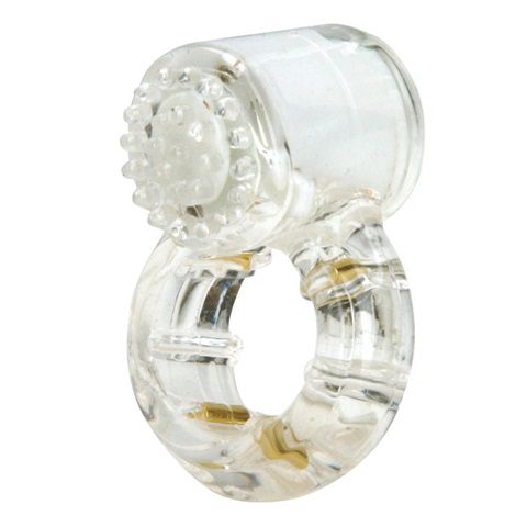 Прозрачное эрекционное кольцо с вибрацией Topco Sales Climax Gems Quartz Ring1006136