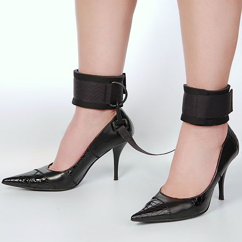 Чёрные оковы из неопрена для начинающих Sitabella 7071-1