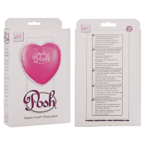 Согревающий массажер розового цвета в форме сердца California Exotic Novelties Posh Warm Heart Massager SE-2094-30-3