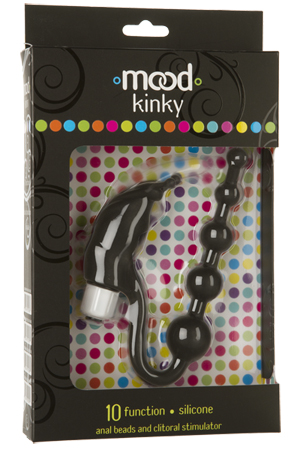 Чёрный анальный стимулятор с вибрацией Doc Johnson MOOD KINKY TICKLER 1470-17-BX