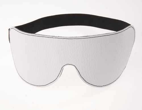 Белая кожаная маска на глаза Sitabella 3081-3