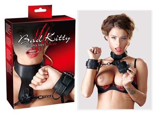 Фиксация Hals-Hand-Fessel в виде наручников, соединенных с ошейником Orion 2491753 1001