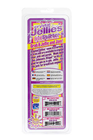 Прозрачный анальный стимулятор Doc Johnson Cristal Jellies Anal Starter 0284-02-CD (15 см)