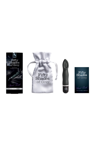 Чёрный мини-вибратор для клитора Fifty Shades of Grey Sweet Touch FS-52411 (13,9 см)