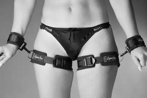 Чёрный комплект для бондажа Sitabella 7061-1