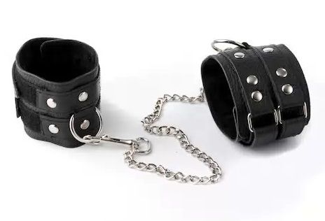 Чёрные кожаные оковы Sitabella 3071-1