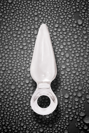 Миниатюрная прозрачная анальная пробка с кольцом NS Novelties JOLIE NSN-0501-11