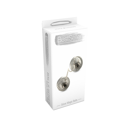 Прозрачные вагинальные шарики с блёстками Toyz4lovers SILVER MAGIC BALLS T4L-00800675