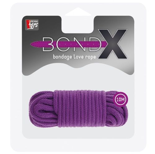 Фиолетовая хлопковая веревка BONDX LOVE ROPE 10M PURPLE - 10 м. Dream Toys 20863