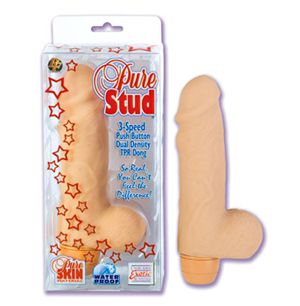 Телесный вибромассажёр California Exotic Novelties PURE STUD SE-0132-01-1 (16 см)
