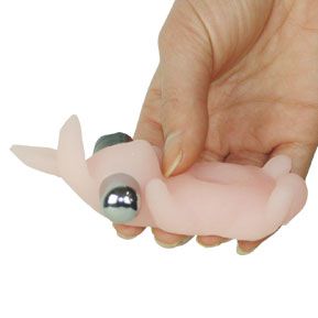 Вибрирующее эрекционное кольцо телесного цвета Baile «Зайчик» BI-010128-1002S