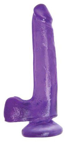 Гелевый фиолетовый фаллоимитатор на присоске Topco Sales TLC Carmen’s Fun Cock 1003042 (17,5 см)