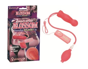 Анальный розовый вибратор с накачкой Seven Creations 2K391RD (13 см)