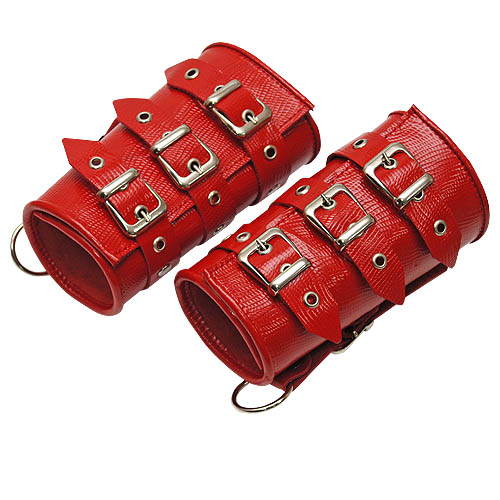 Красные кожаные манжеты Sitabella 3054-2