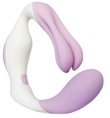 Розово-белый клиторальный стимулятор Adrien Lastic O Venus 10960