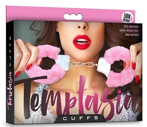 Розовые игровые наручники Blush Novelties Cuffs BL-55410