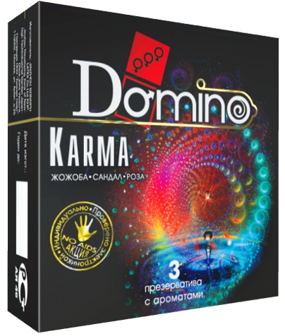 Ароматизированные презервативы Domino Karma №3 (3 шт)
