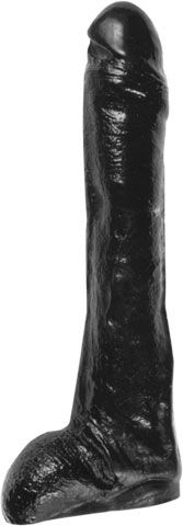Большой фаллоимитатор чёрного цвета Mister B All Black Sven Dildo MB775115 (29 см)