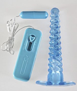 Спиралевидный анальный массажёр с вибрацией Sextoy 2011 00149A-1 (16 см)