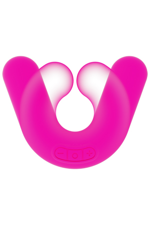 Розовый многофункциональный вибратор ZINI DONUT STRAWBERRY ZV032