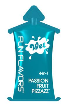 Разогревающий лубрикант с ароматом маракуйи Wet Fun Flavors 4-in-1 Passion Fruit Pizzazz 20481 (10 мл)